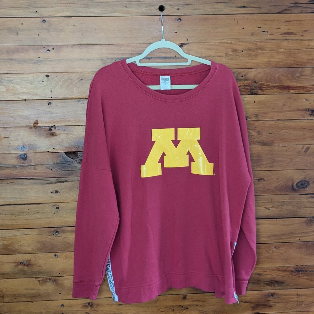 Victoria's Secret PINK University of Minnesota Long Sleeve Top Women's Size L